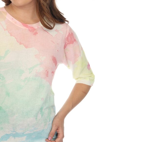 Pink and Green Cloud Blended Top - Picture 11 of 12